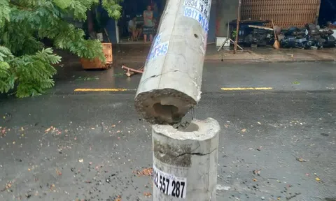 Trụ điện "không lõi thép" gây "bão" tại Đà Nẵng